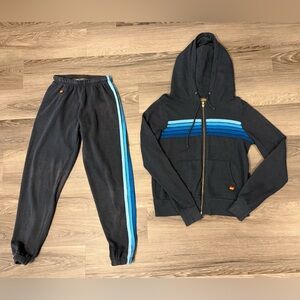 Aviator Nation Women’s Navy 5 Stripe Set, XS